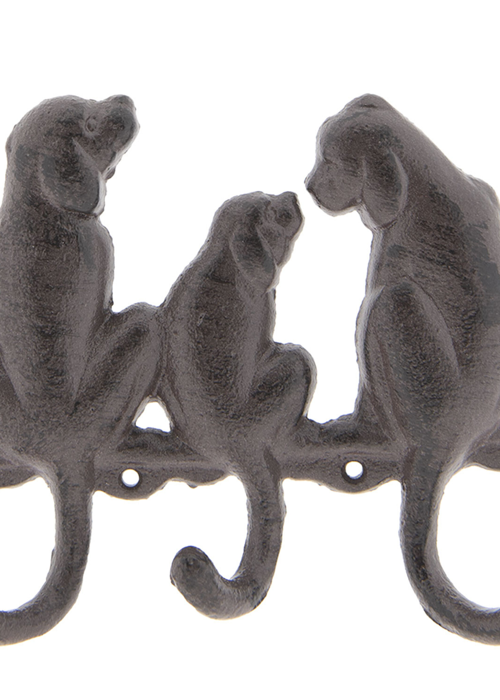 Clayre & Eef Portemanteau chiens 16*4*14 cm 6Y3208