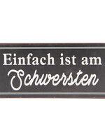 Clayre & Eef Plaque décorative 30*13 cm 6Y3254D