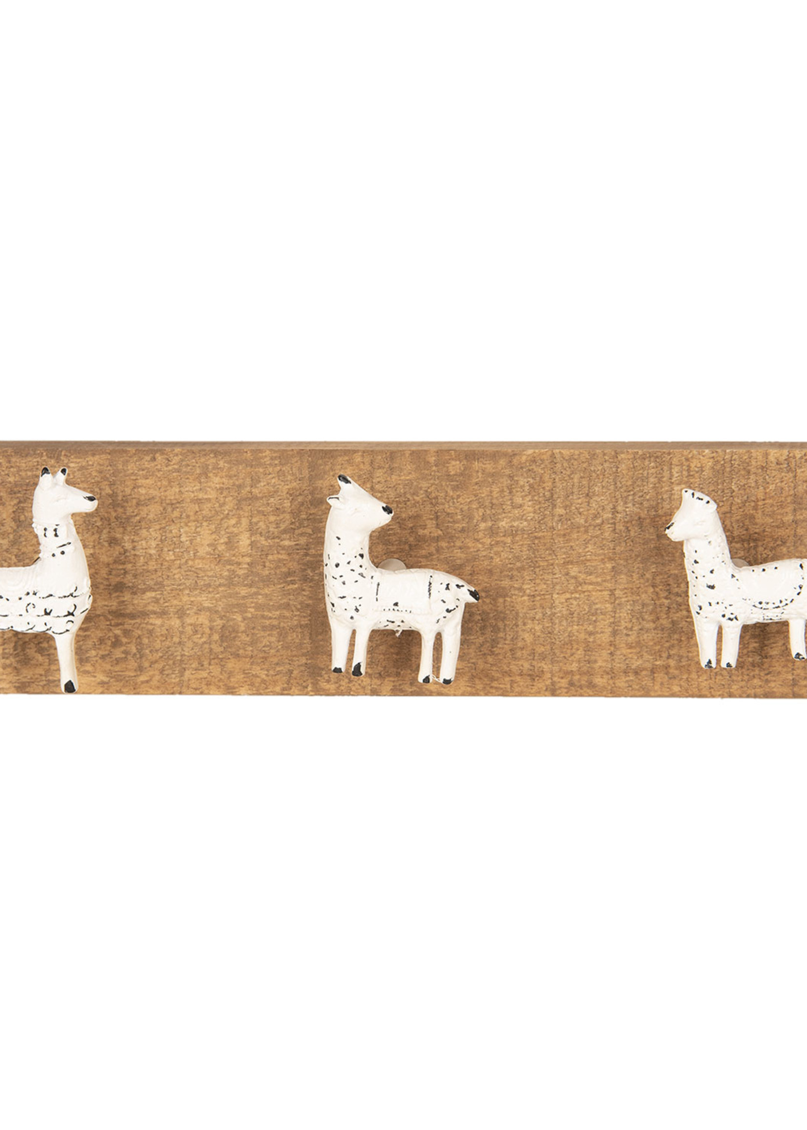 Clayre & Eef Portemanteau les animaux 30*4*7 cm 6Y3363