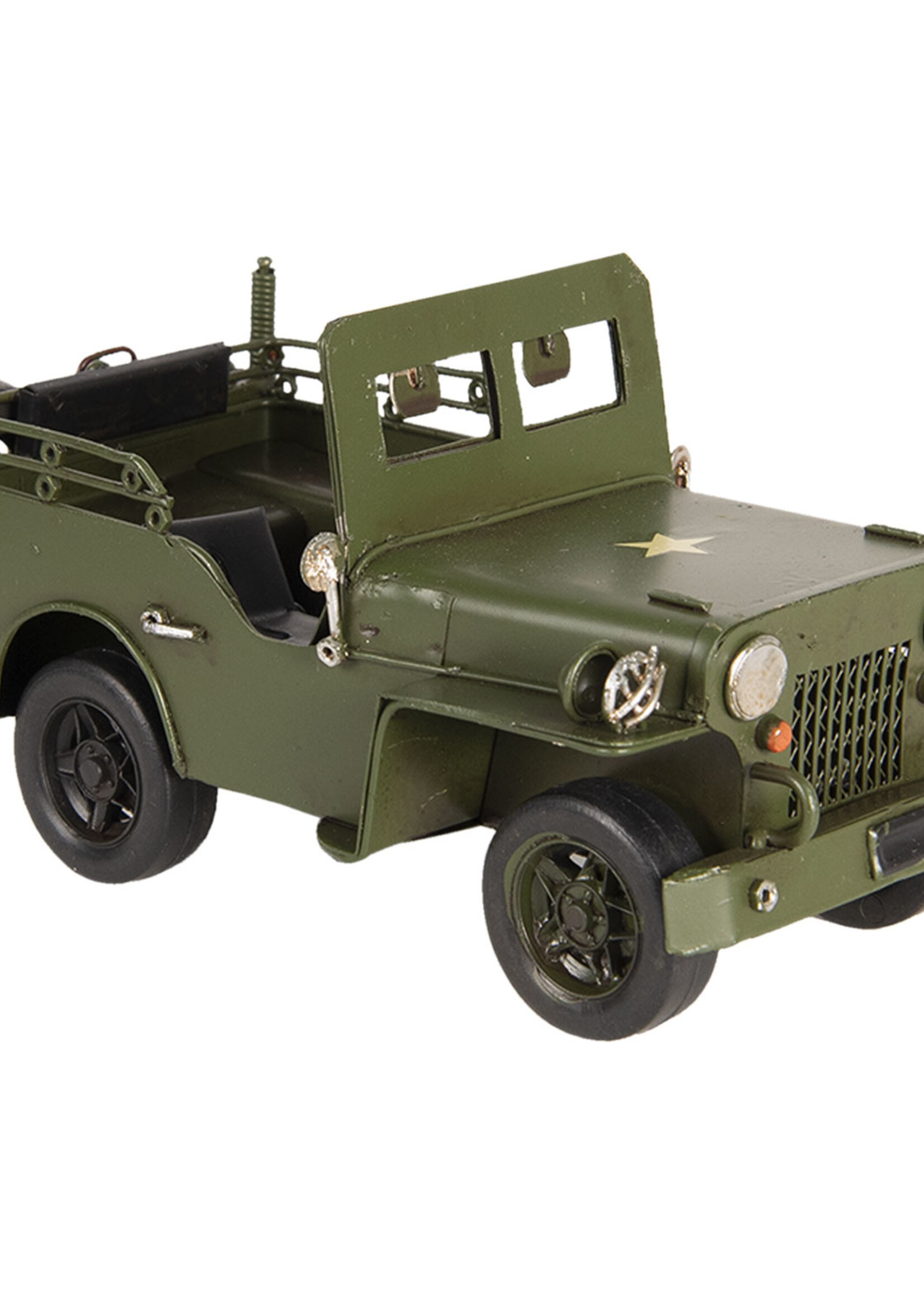 Clayre & Eef Modèle jeep 17*9*9 cm 6Y3384