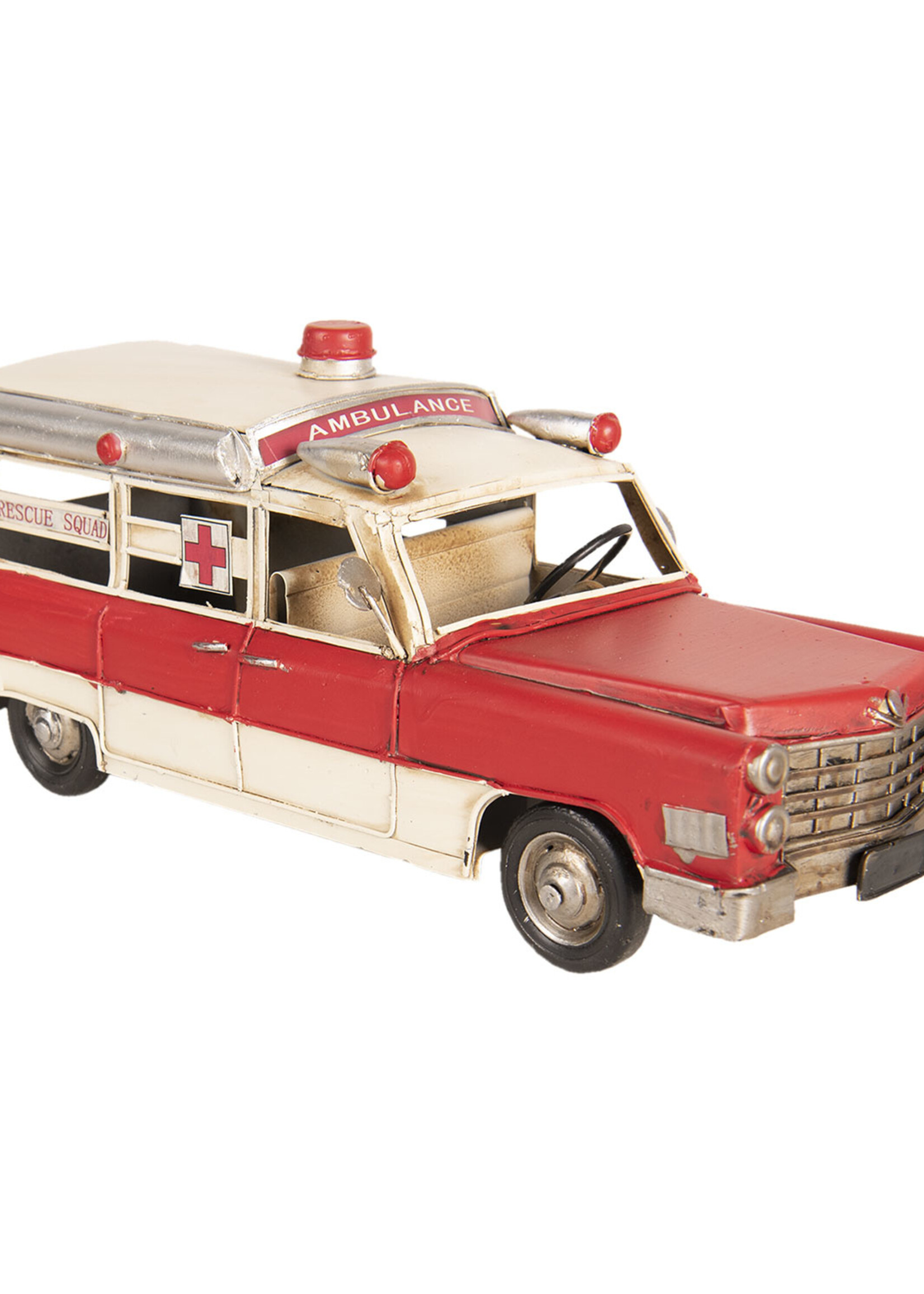 Clayre & Eef Modèle ambulance 33*14*13 cm 6Y3395