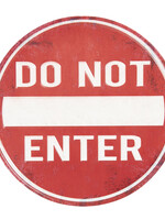 Clayre & Eef Tekstbord Ø 35 cm 6Y3497