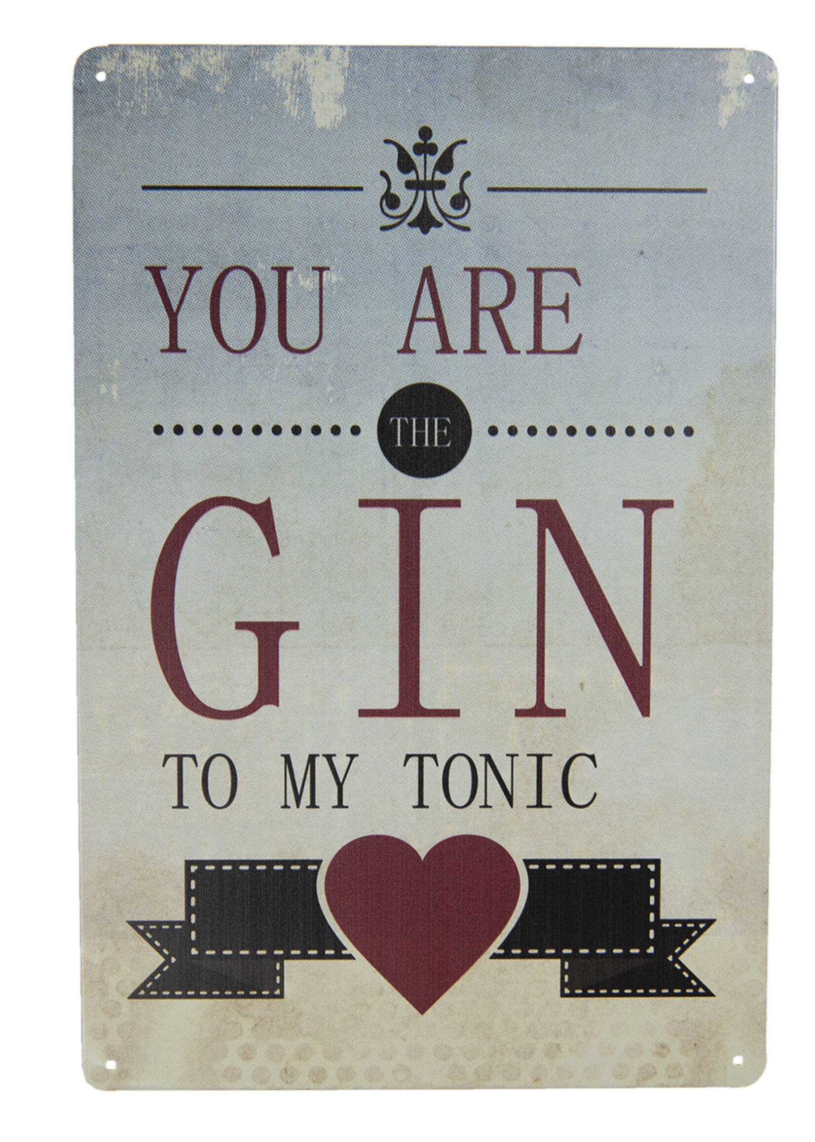 Clayre & Eef Tekstbord 20*30 cm 6Y3512