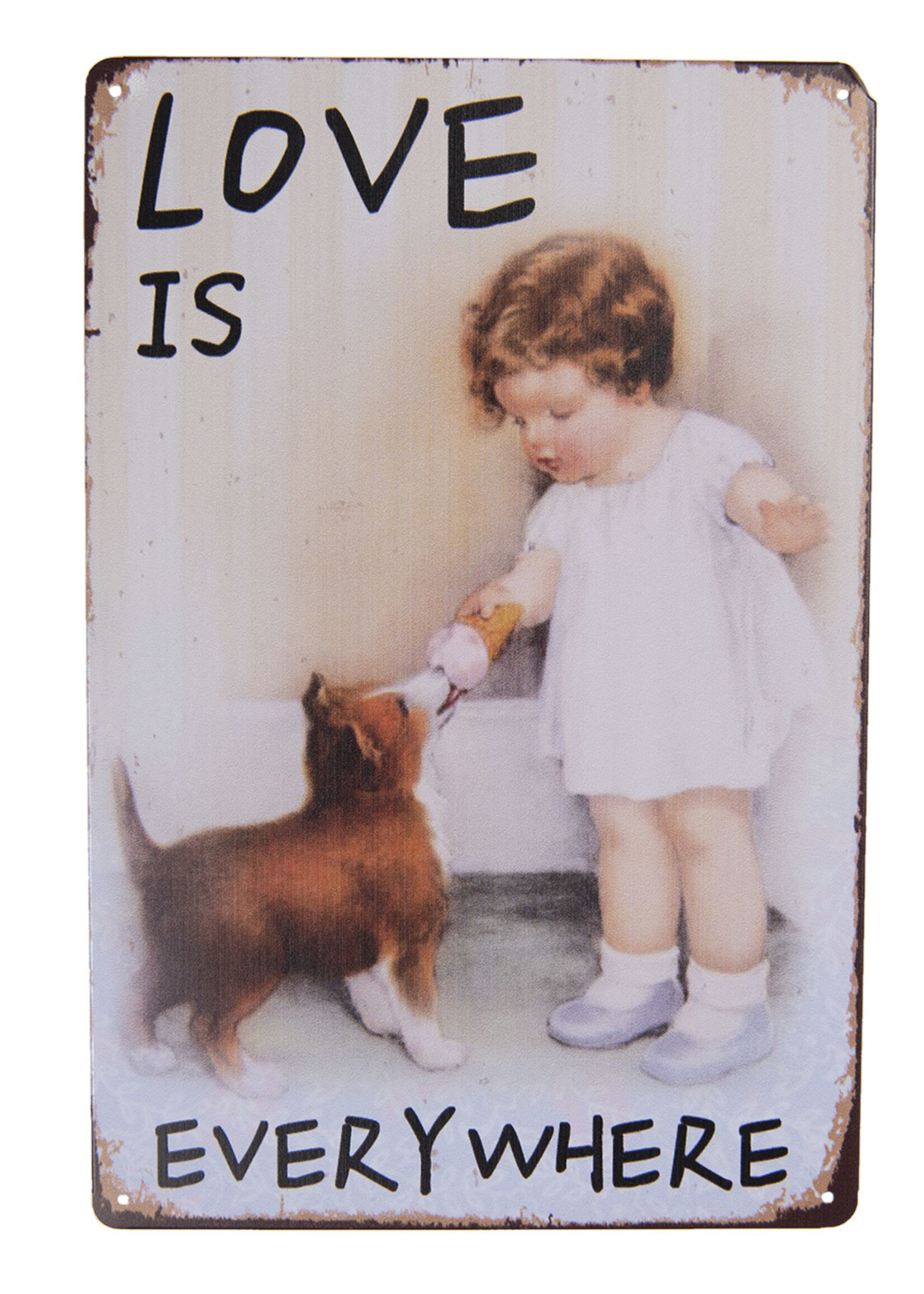 Clayre & Eef Plaque décorative 20*30 cm 6Y3517