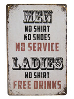 Clayre & Eef Tekstbord 20*30 cm 6Y3519