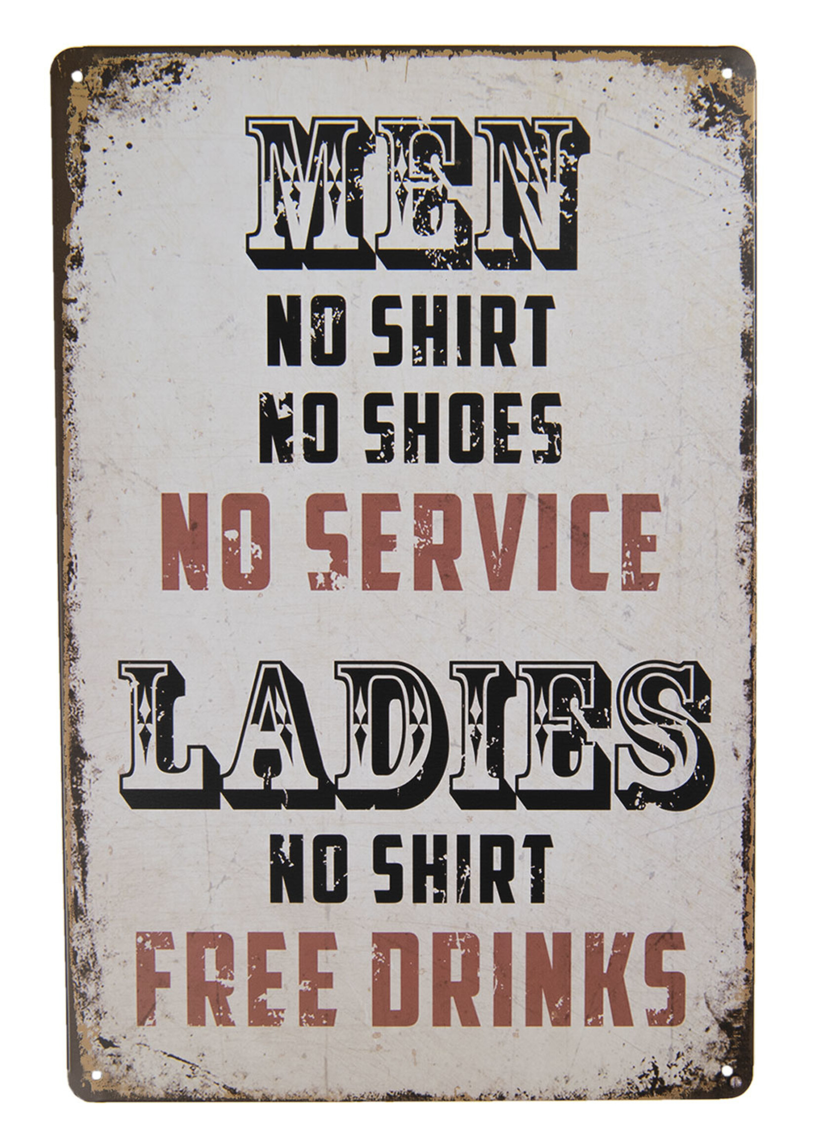 Clayre & Eef Plaque décorative 20*30 cm 6Y3519