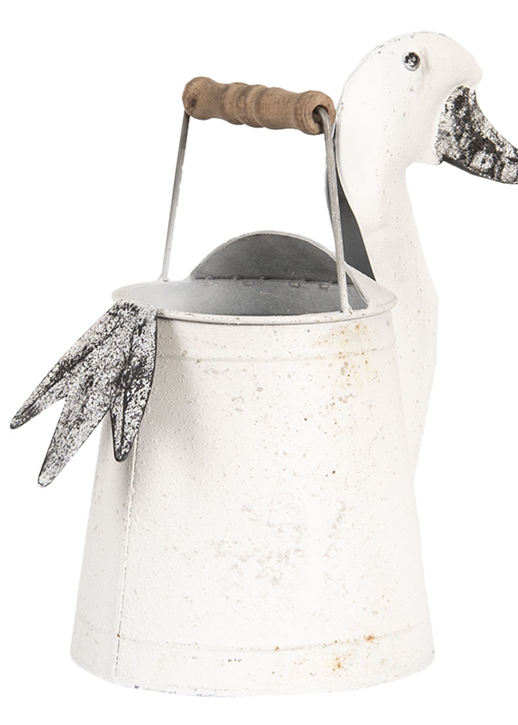 Clayre & Eef Decoratie gieter eend 31*16*27 cm 6Y3555