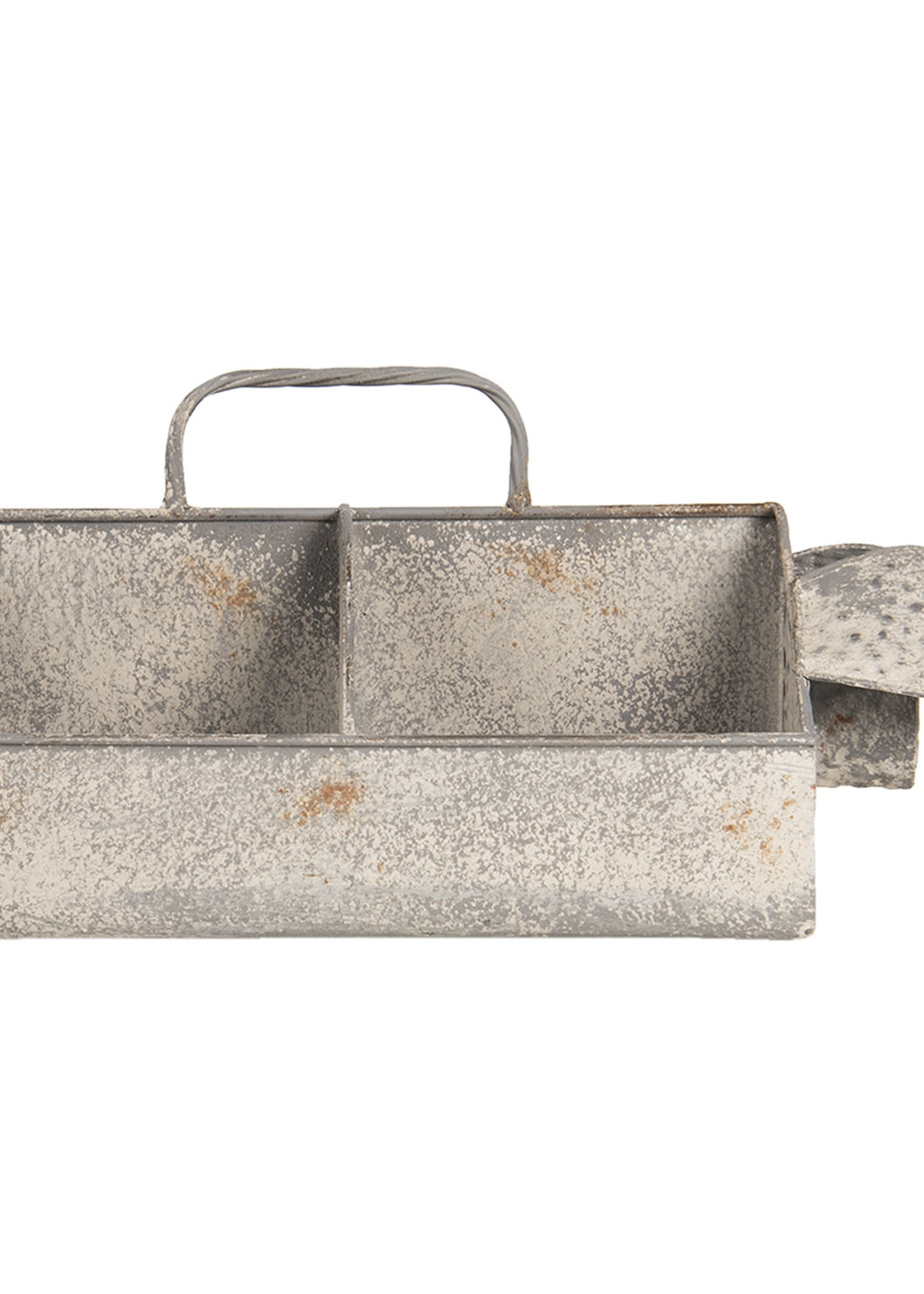 Clayre & Eef Plateau à compartiment cochon 45*24*20 cm 6Y3563