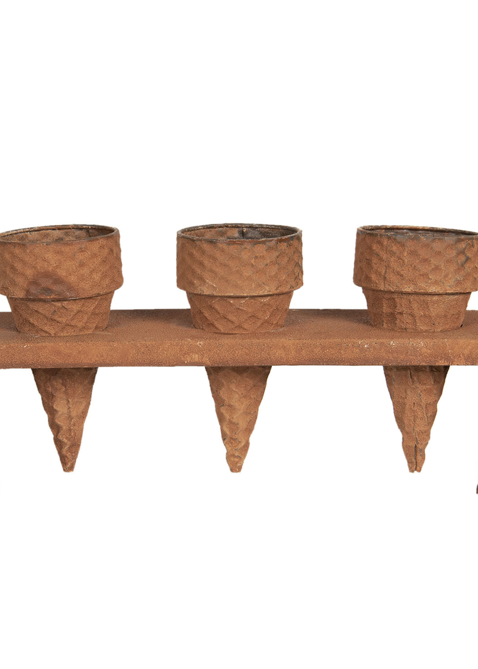 Clayre & Eef Porte plantes 41*12*22 cm 6Y3581