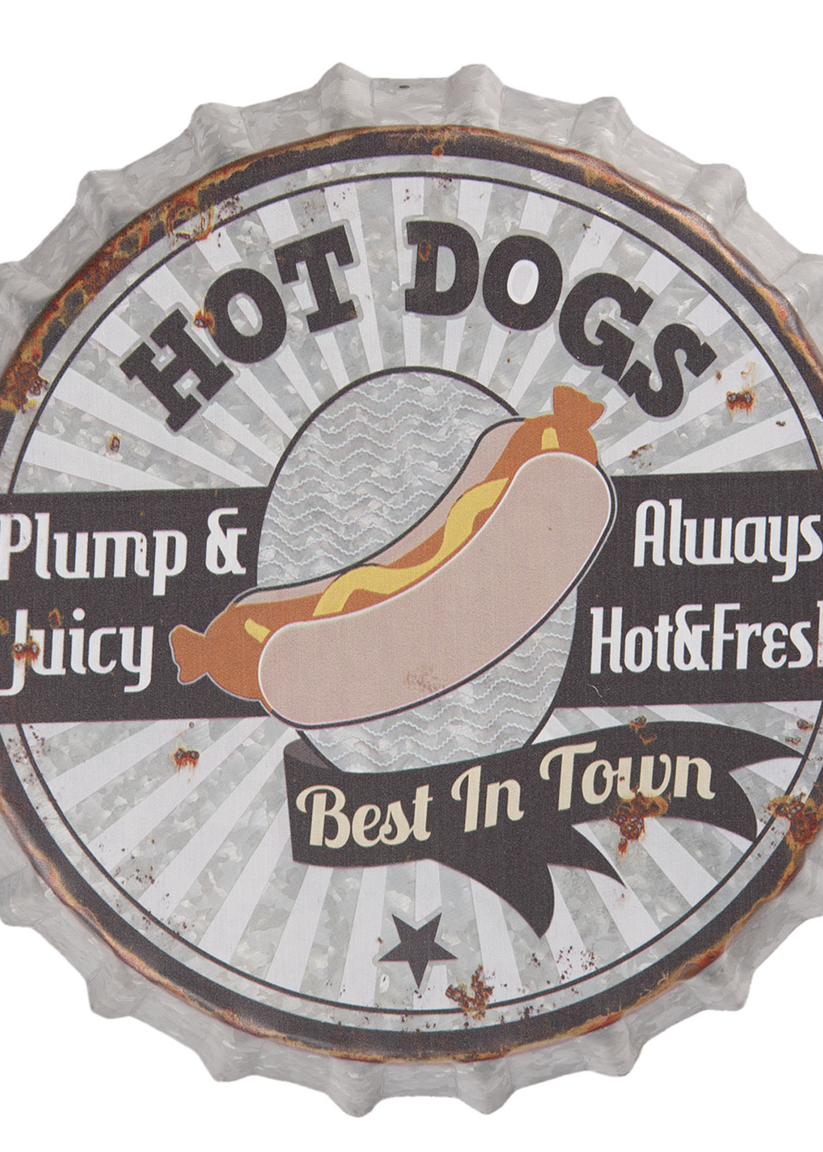 Clayre & Eef Tekstbord Ø 33*5 cm 6Y3603