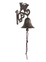 Clayre & Eef Cloche de porte avec papillon 15*10*14 cm 6Y3665
