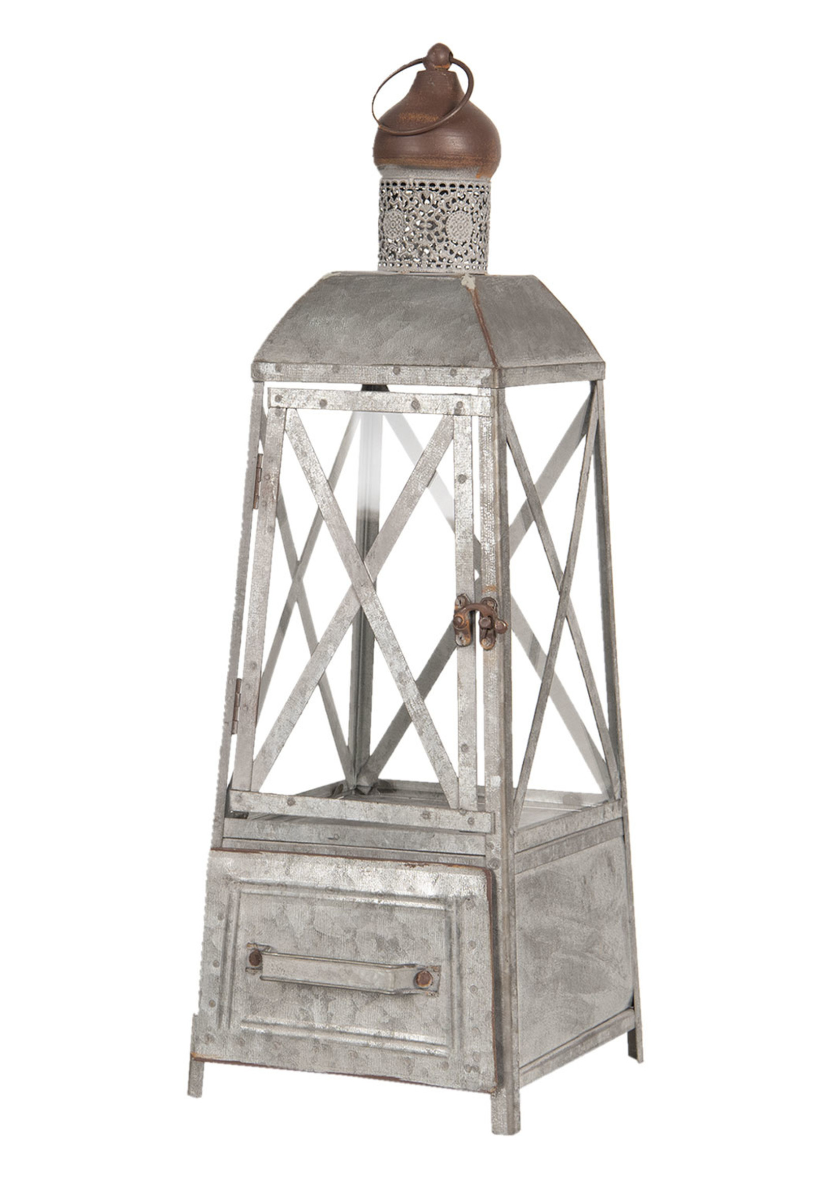 Clayre & Eef Lanterne 20*20*56 cm 6Y3682