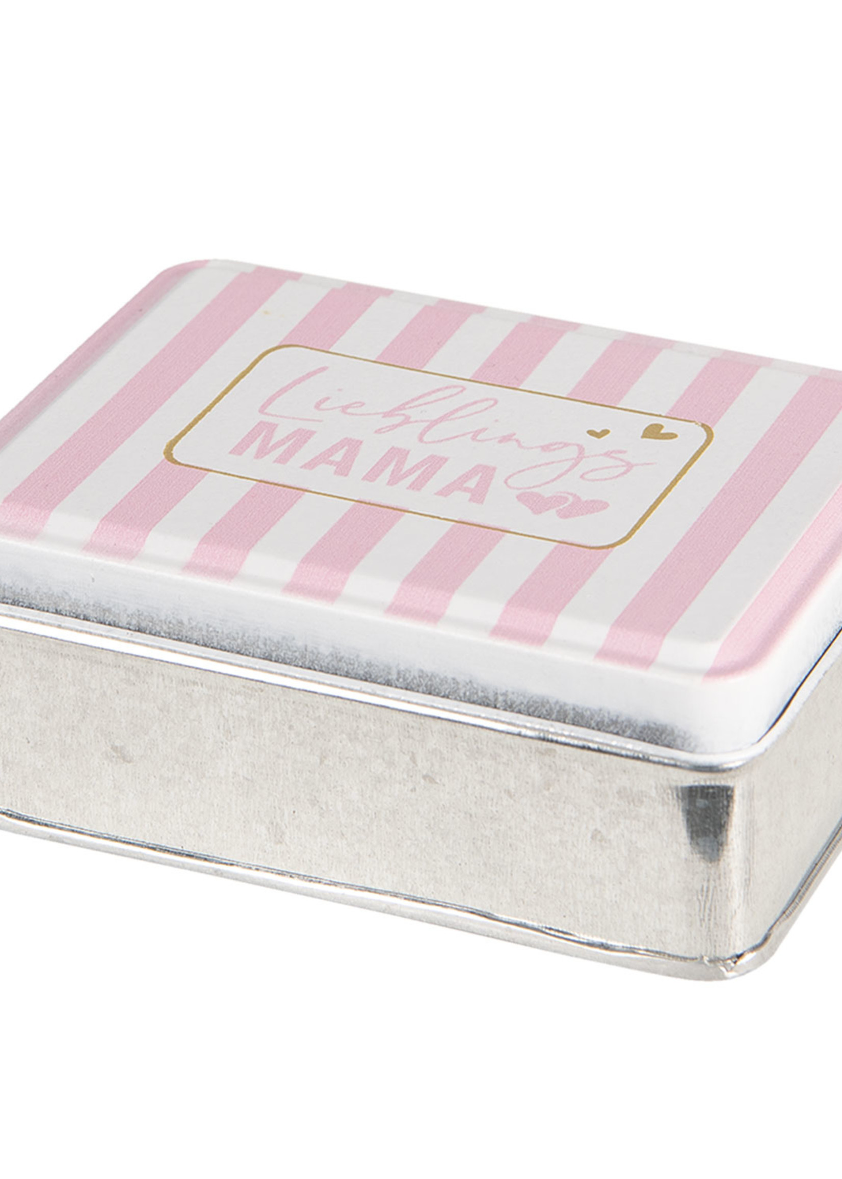 Clayre & Eef Metalen doosje 10*8*4 cm 6Y3691