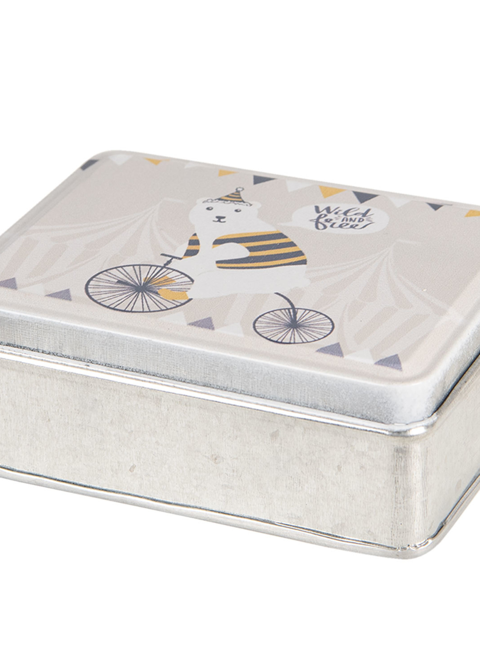 Clayre & Eef Boîte en métal 10*8*4 cm 6Y3692