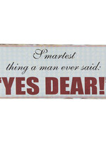 Clayre & Eef Plaque décorative 30*13 cm 6Y3711