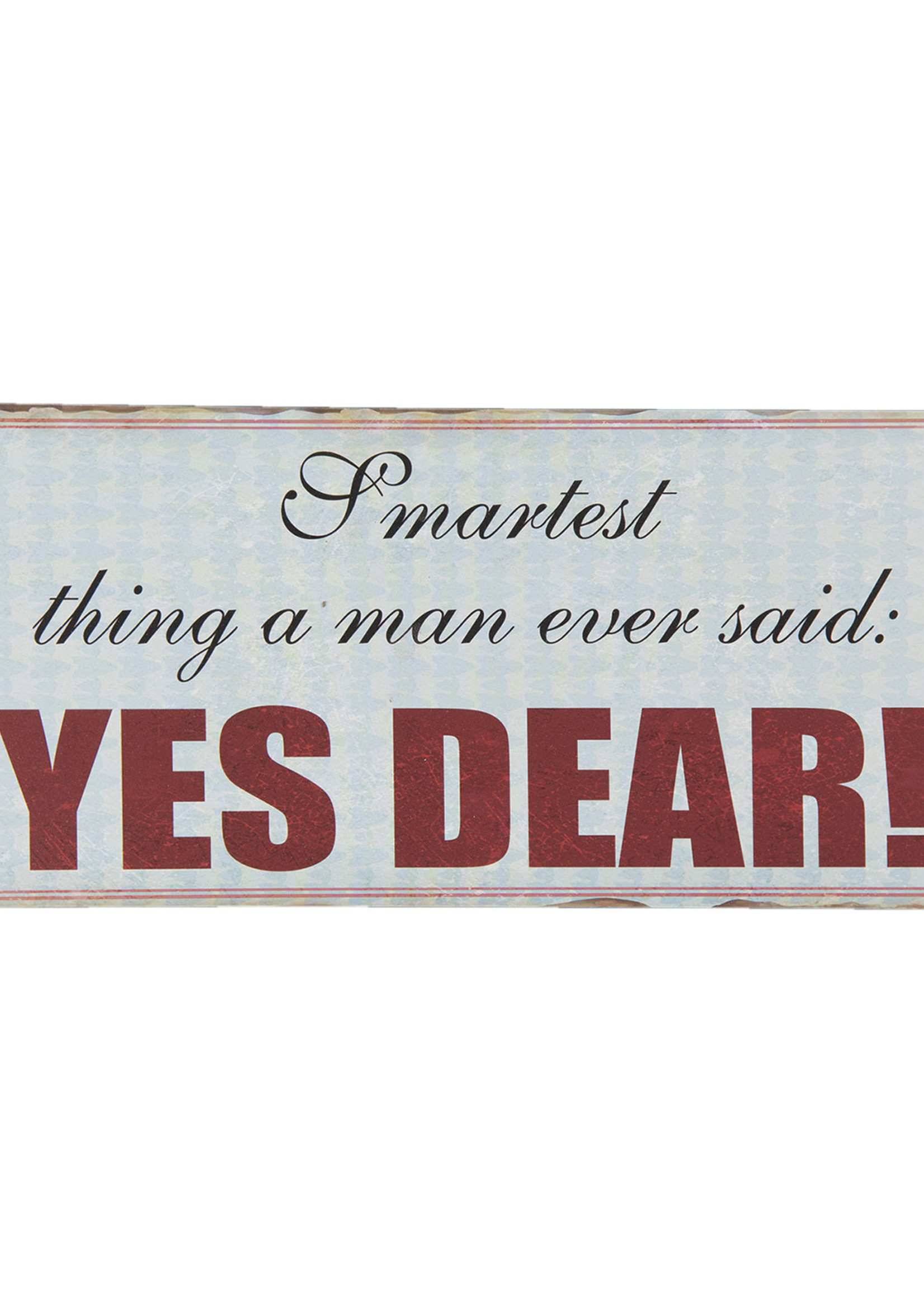 Clayre & Eef Tekstbord 30*13 cm 6Y3711