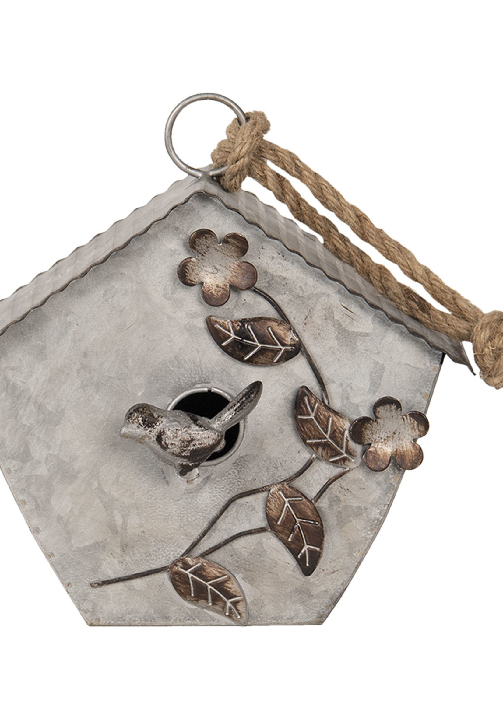 Clayre & Eef Decoratie vogelhuis 21*11*22 cm 6Y3721