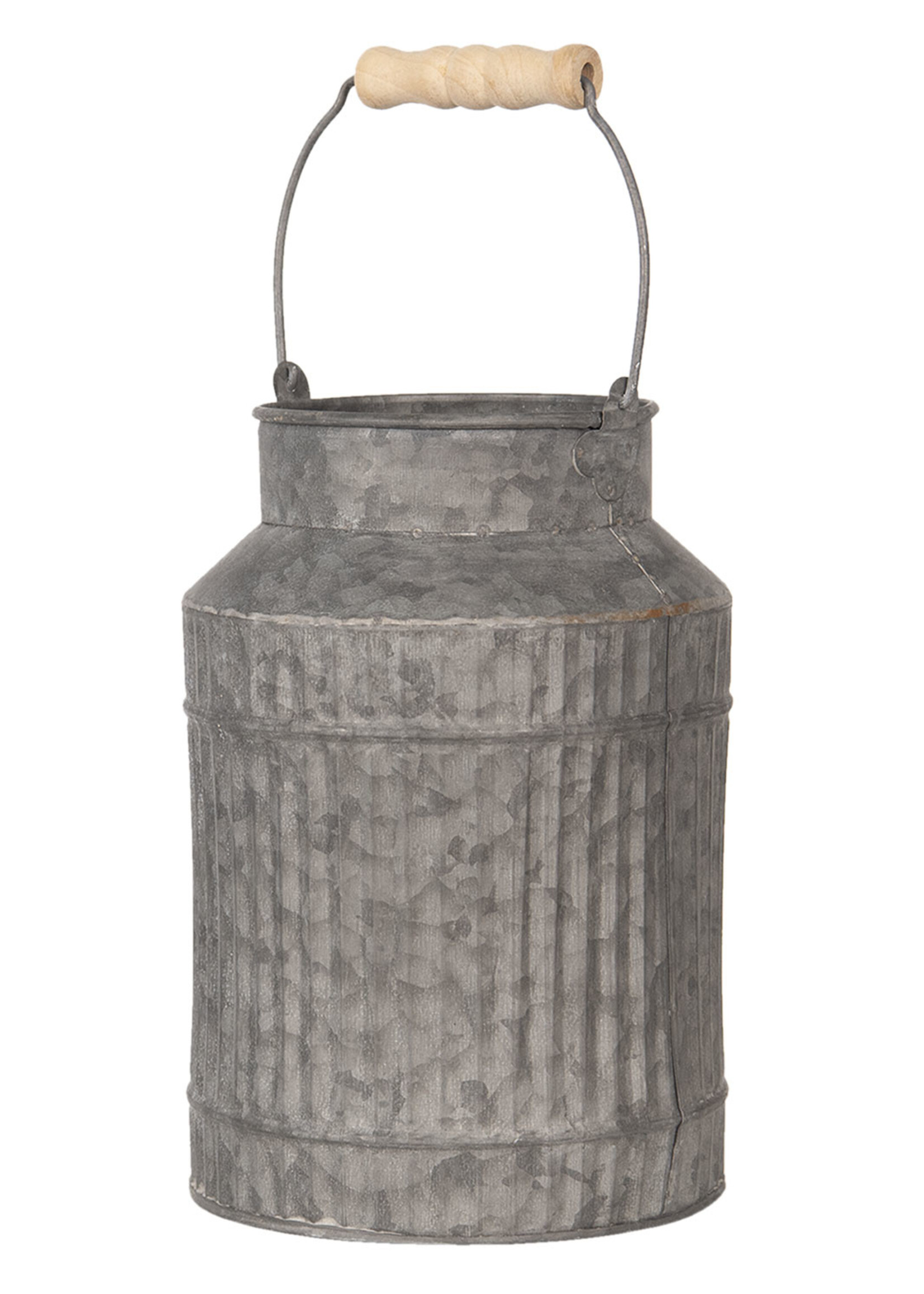 Clayre & Eef Décoration bidon de lait Ø 16*23 cm 6Y3732