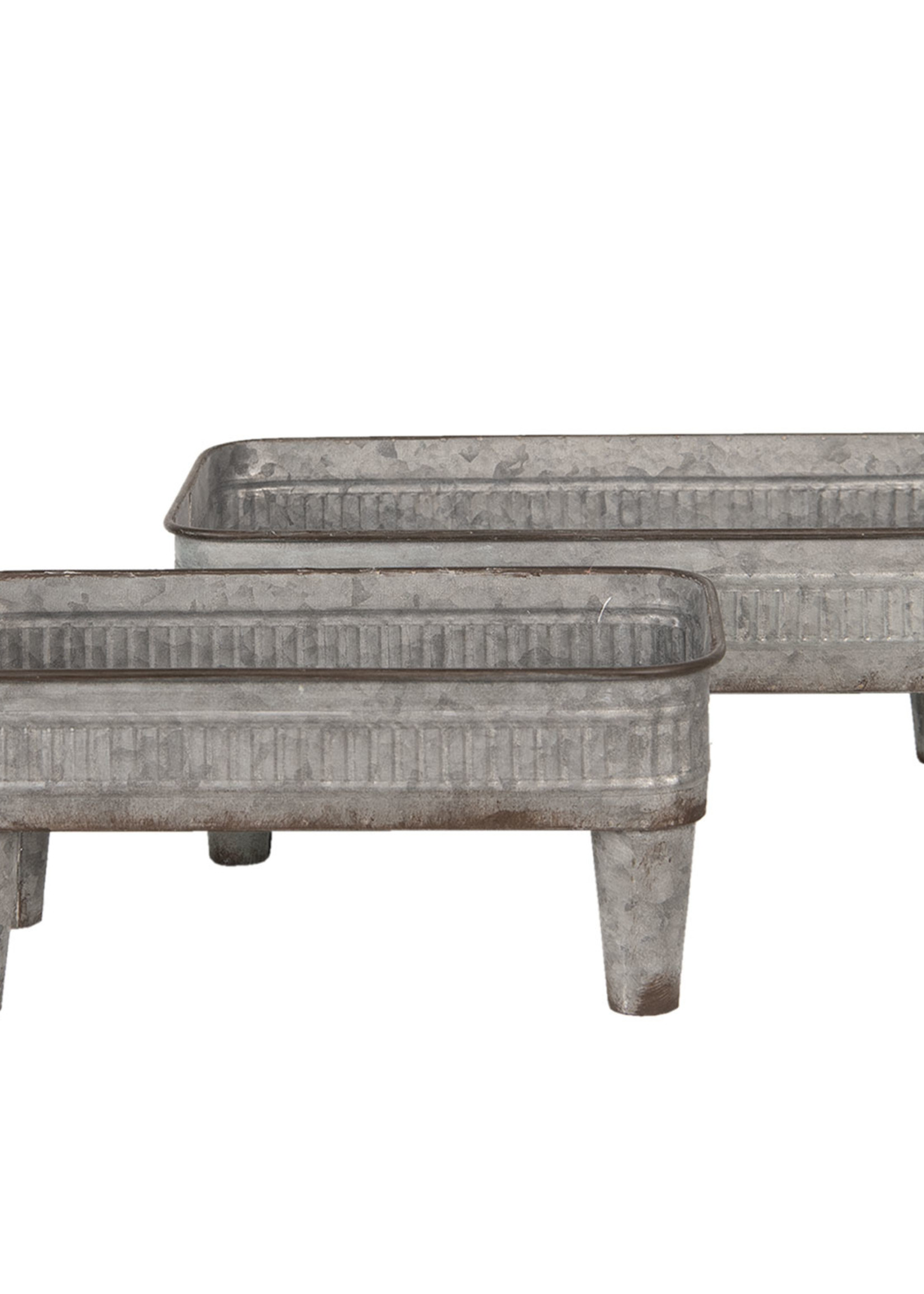 Clayre & Eef Plateau (set 2) 38*20*15 / 31*17*14 cm 6Y3734