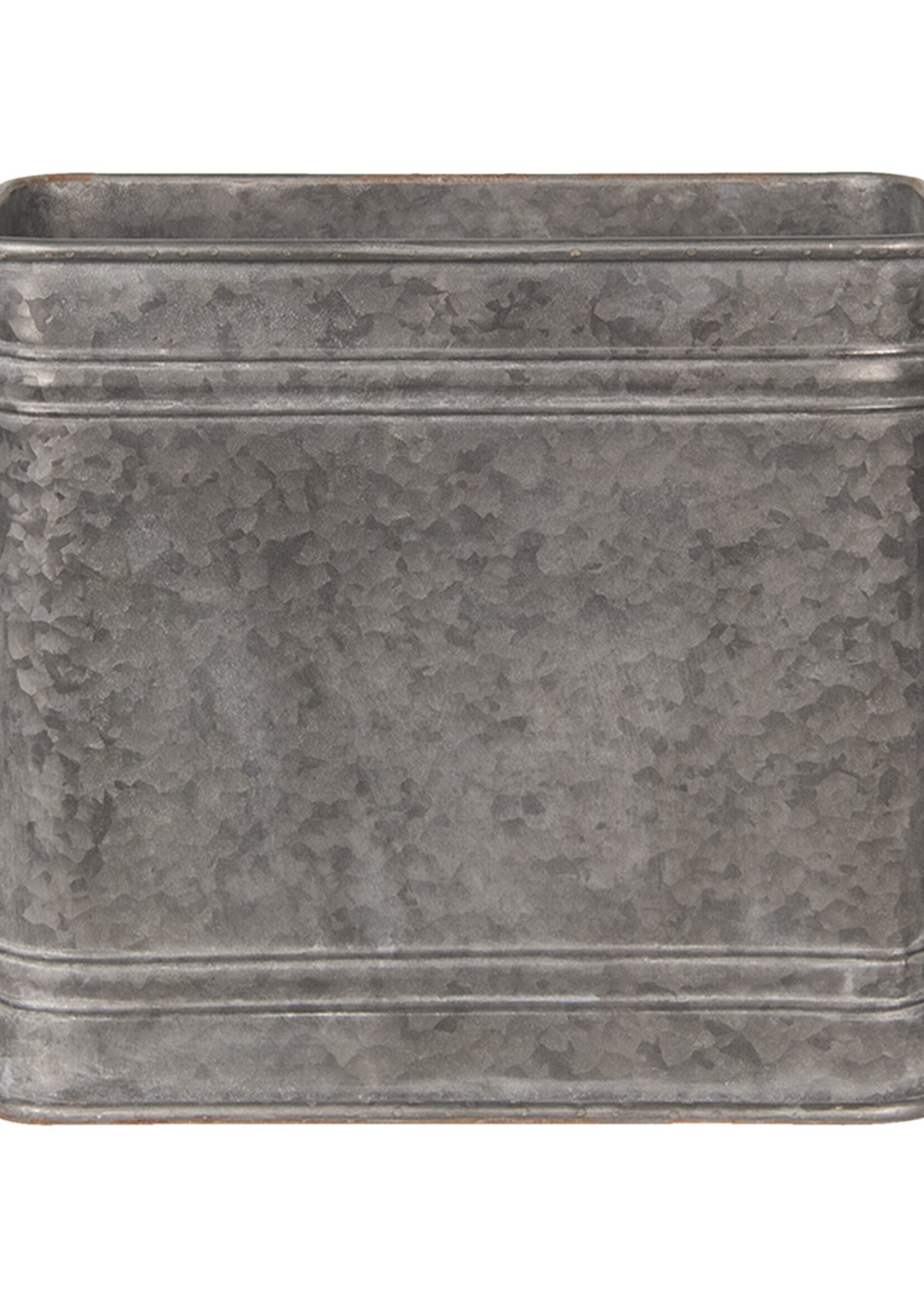 Clayre & Eef Décoration seau en fer (2) 44*26*39 / 38*22*33 cm 6Y3737