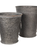 Clayre & Eef Decoration seau (2) Ø 37*42 / 32*35 cm 6Y3738