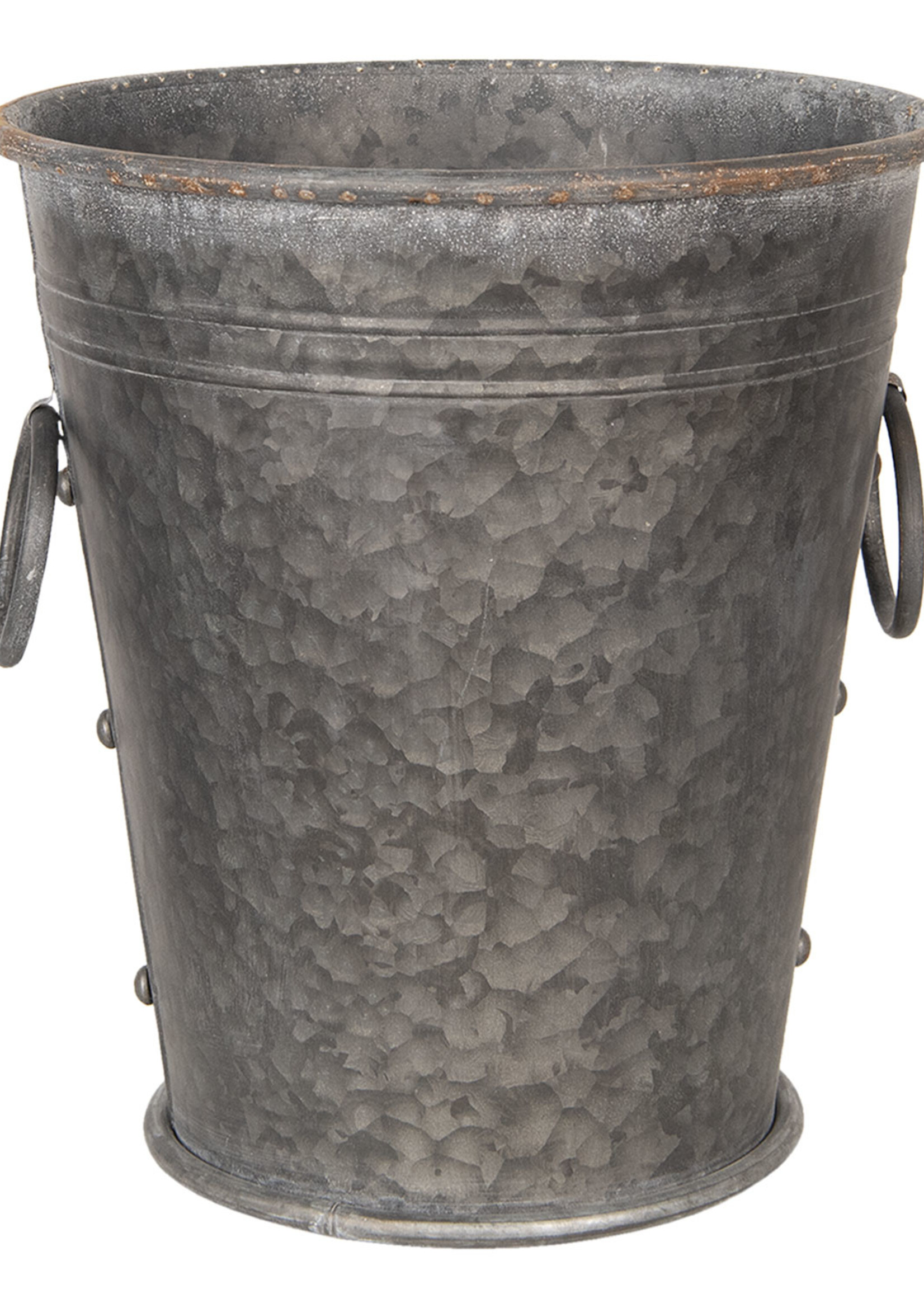 Clayre & Eef Decoratie emmer (2) Ø 37*42 / 32*35 cm 6Y3738