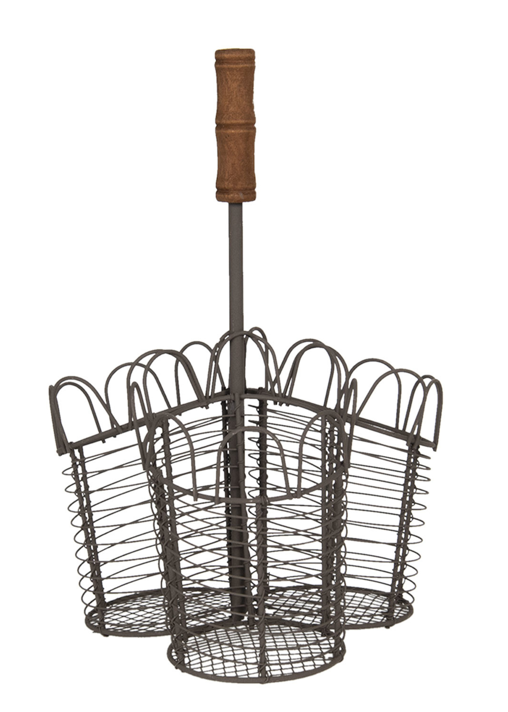 Clayre & Eef Porte plantes 25*25*34 cm 6Y3757