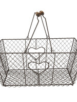 Clayre & Eef Ijzeren mand 38*28*16 cm 6Y3758