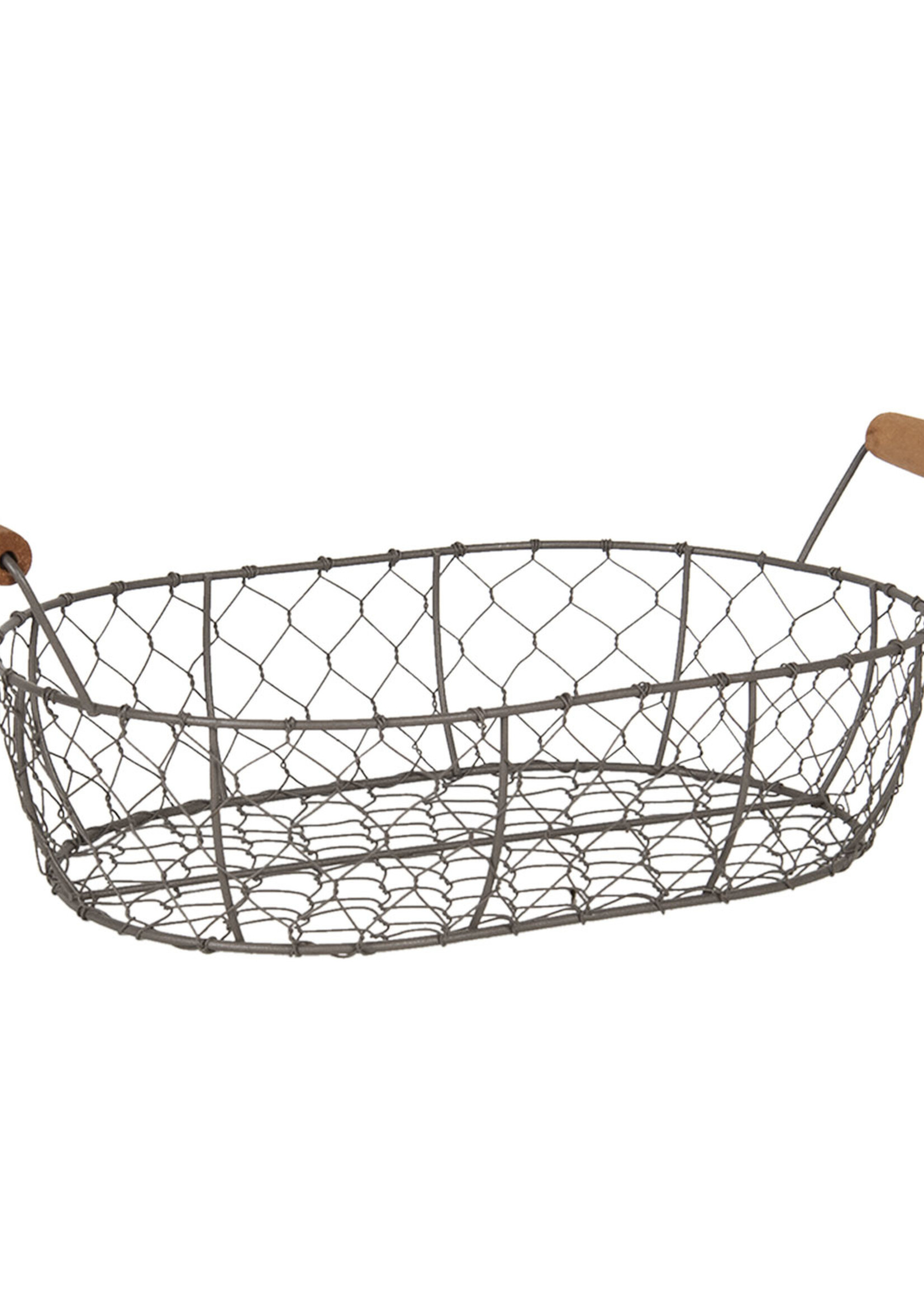 Clayre & Eef Paniers (3) 42*27*15 / 38*23*14 / 34*19*13 cm 6Y3769