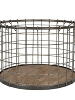 Clayre & Eef Ijzeren mand Ø 40*25 cm 6Y3966