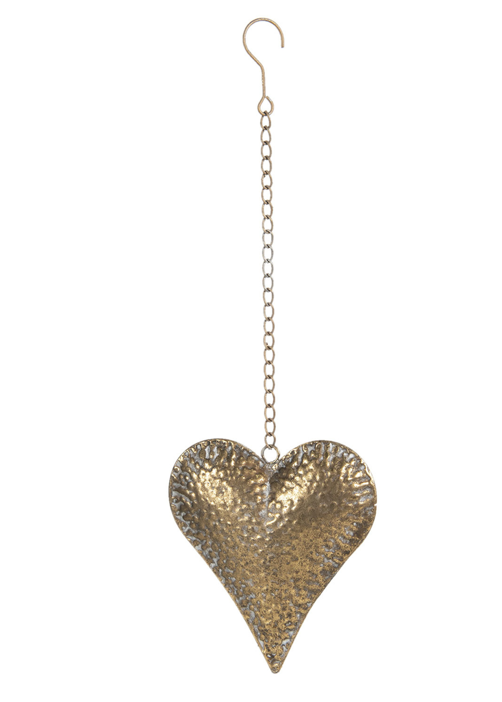 Clayre & Eef Décoration pendentif coeur 18*5*20 cm 6Y4032