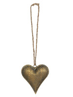 Clayre & Eef Décoration pendentif coeur 14*4*16 cm 6Y4033