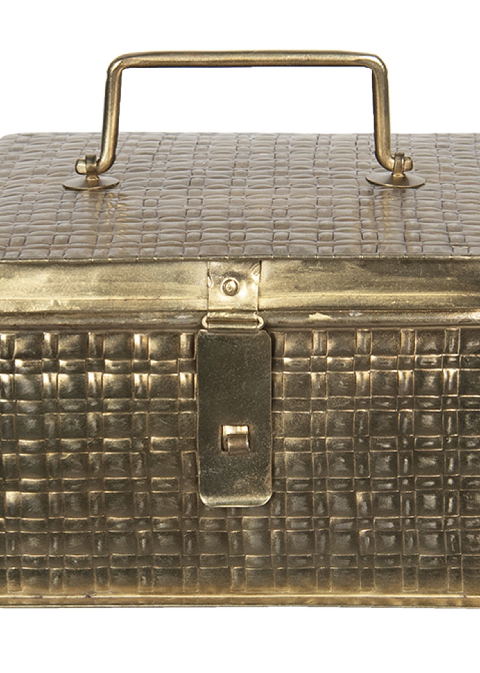 Clayre & Eef Boîte en métal 19*19*13 cm 6Y4048