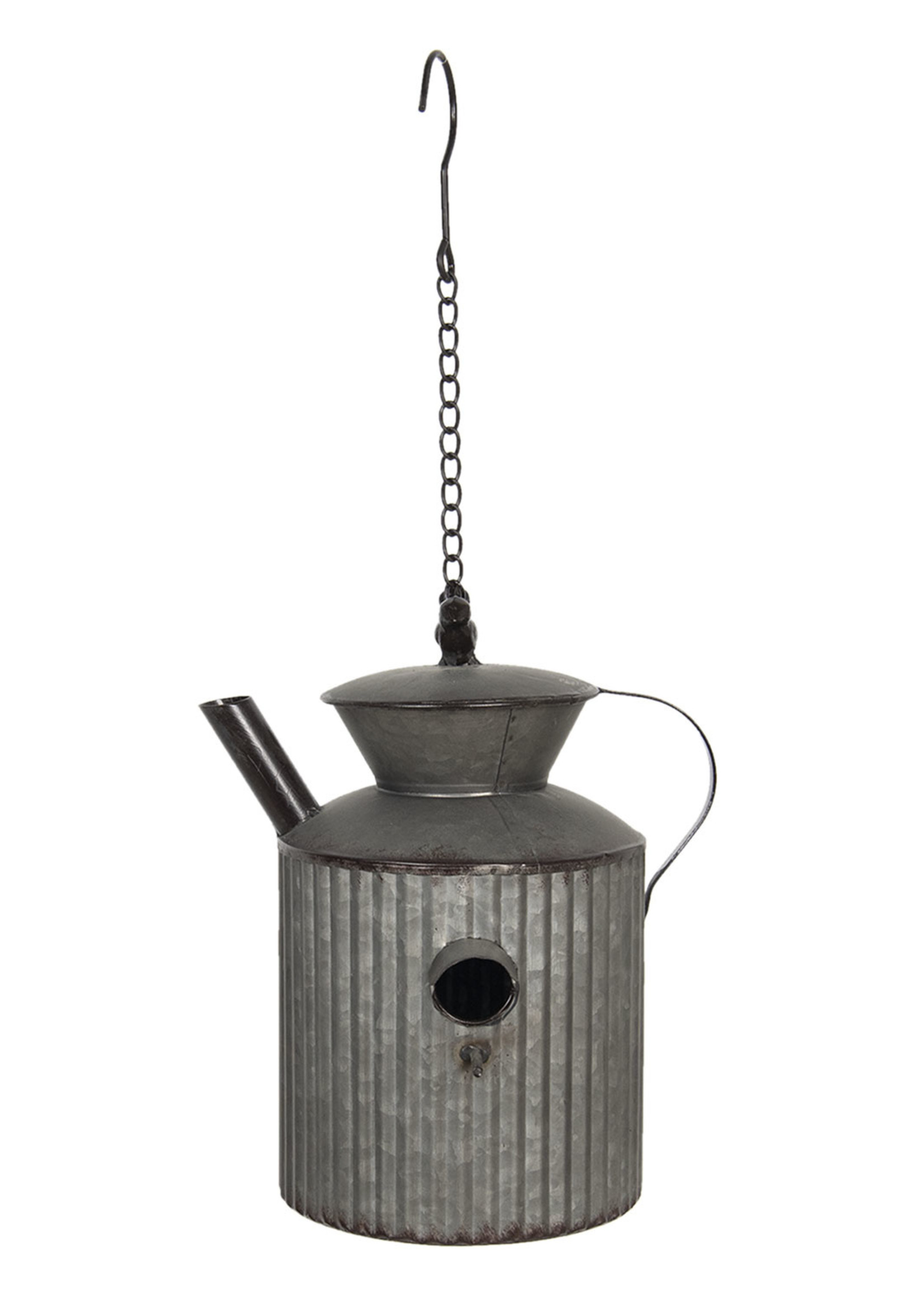 Clayre & Eef Decoratie Vogelhuis 27*23*31/58 cm 6Y4142