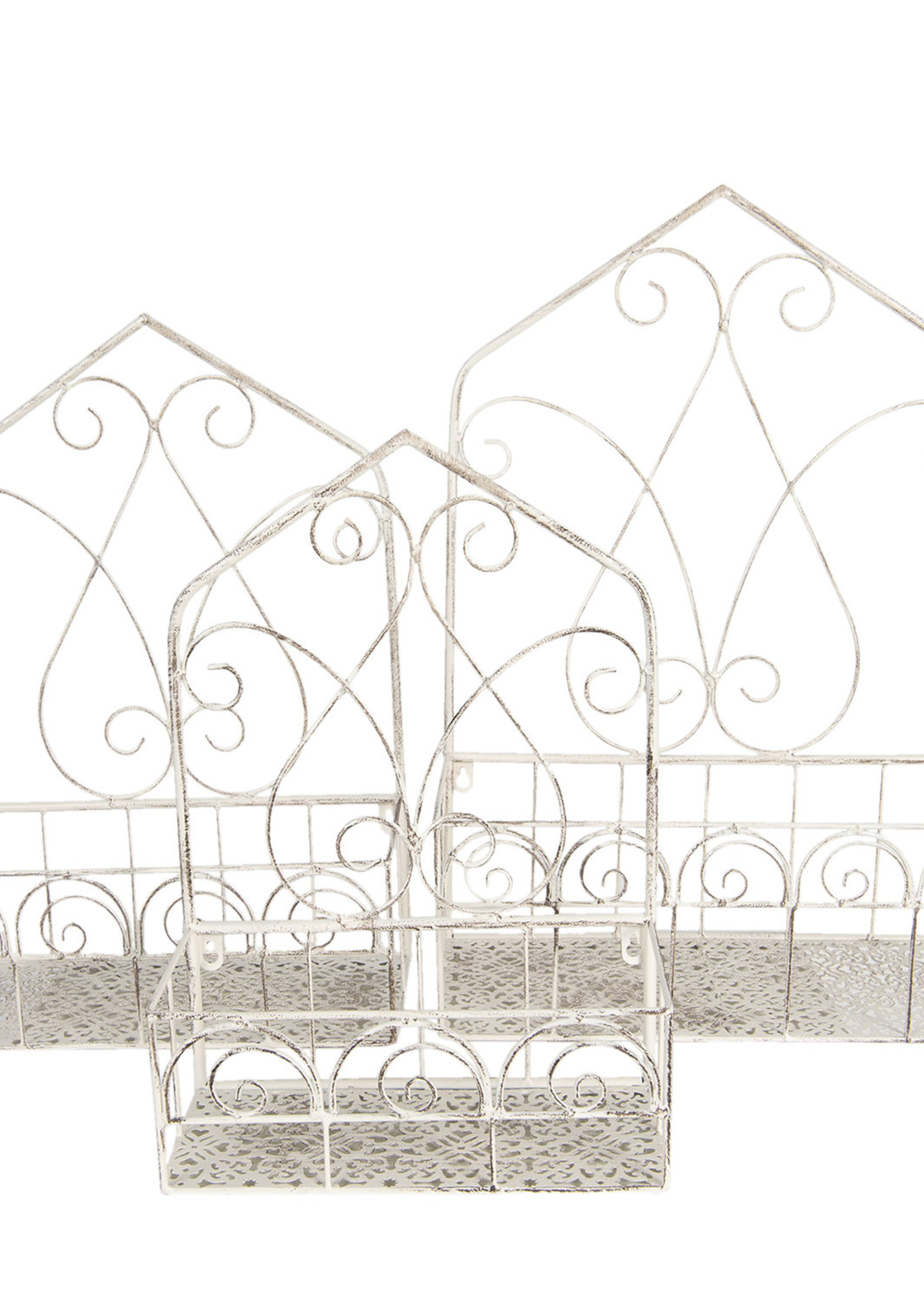 Clayre & Eef Porte plantes (3) 42*19*60 /36*16*52/30*13*44 cm 6Y4159