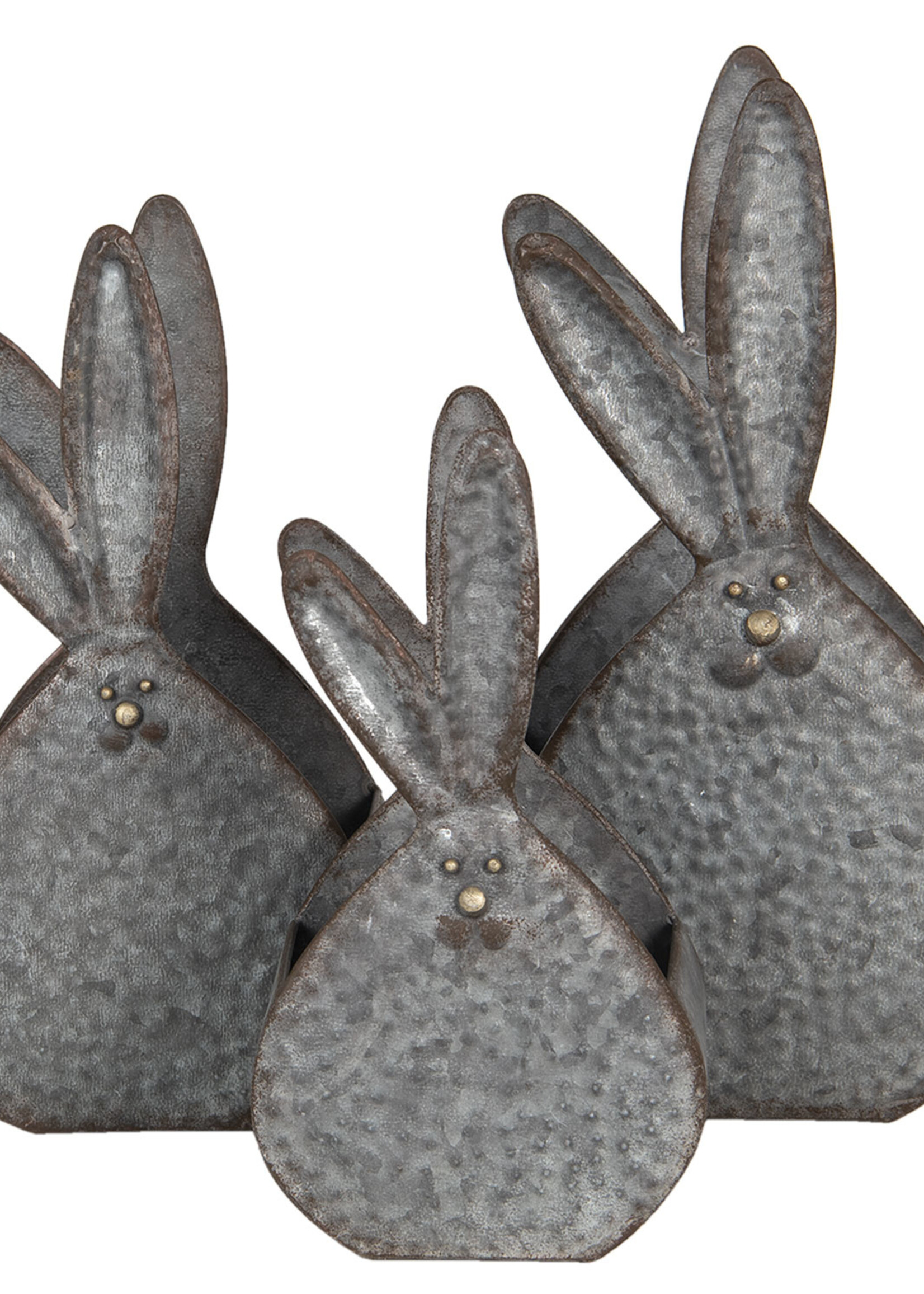 Clayre & Eef Panier de décoration (3) 21*17*40 / 18*14*35 / 15*11*29 cm 6Y4176