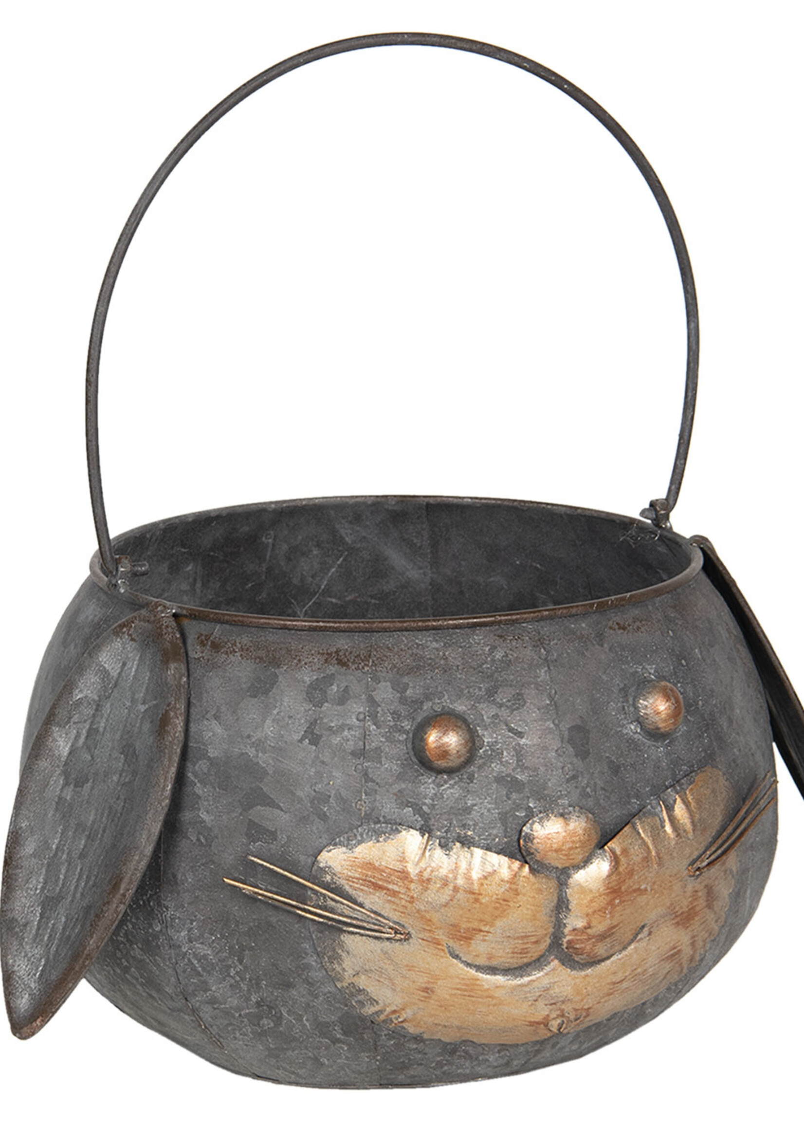 Clayre & Eef Porte-plantes (2) Ø 25*17/35 / Ø 19*15/30 cm 6Y4177