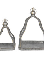 Clayre & Eef Assiette décoratif (2) 23*23*32 / 15*15*23 cm 6Y4179