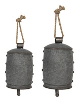 Clayre & Eef Décoration cloche (2) Ø 14*23 / Ø 11*18 cm 6Y4181