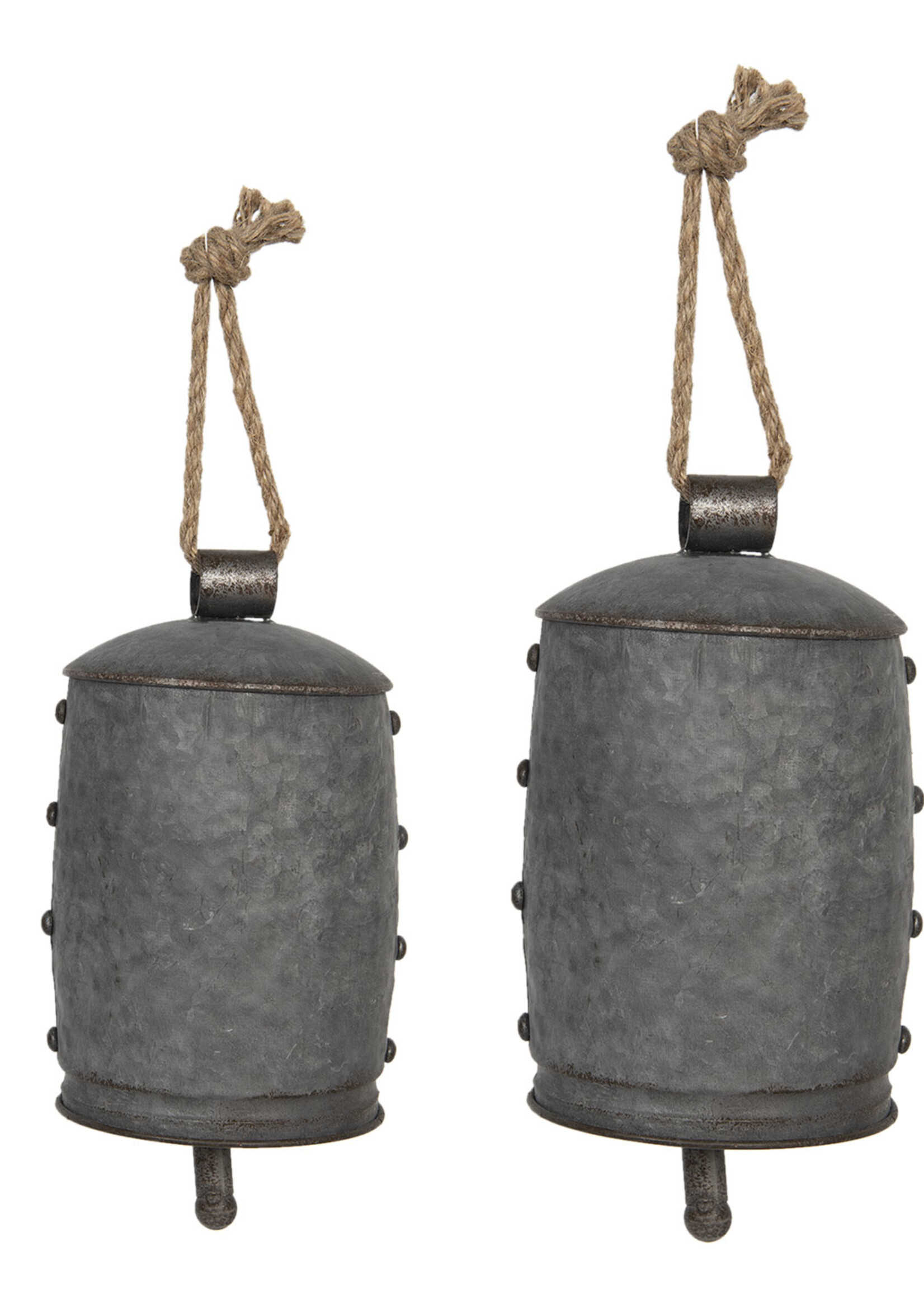 Clayre & Eef Decoratie bel (2) Ø 14*23 / Ø 11*18 cm 6Y4181