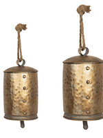 Clayre & Eef Décoration cloche (2) Ø 14*23 / Ø 11*18 cm 6Y4182
