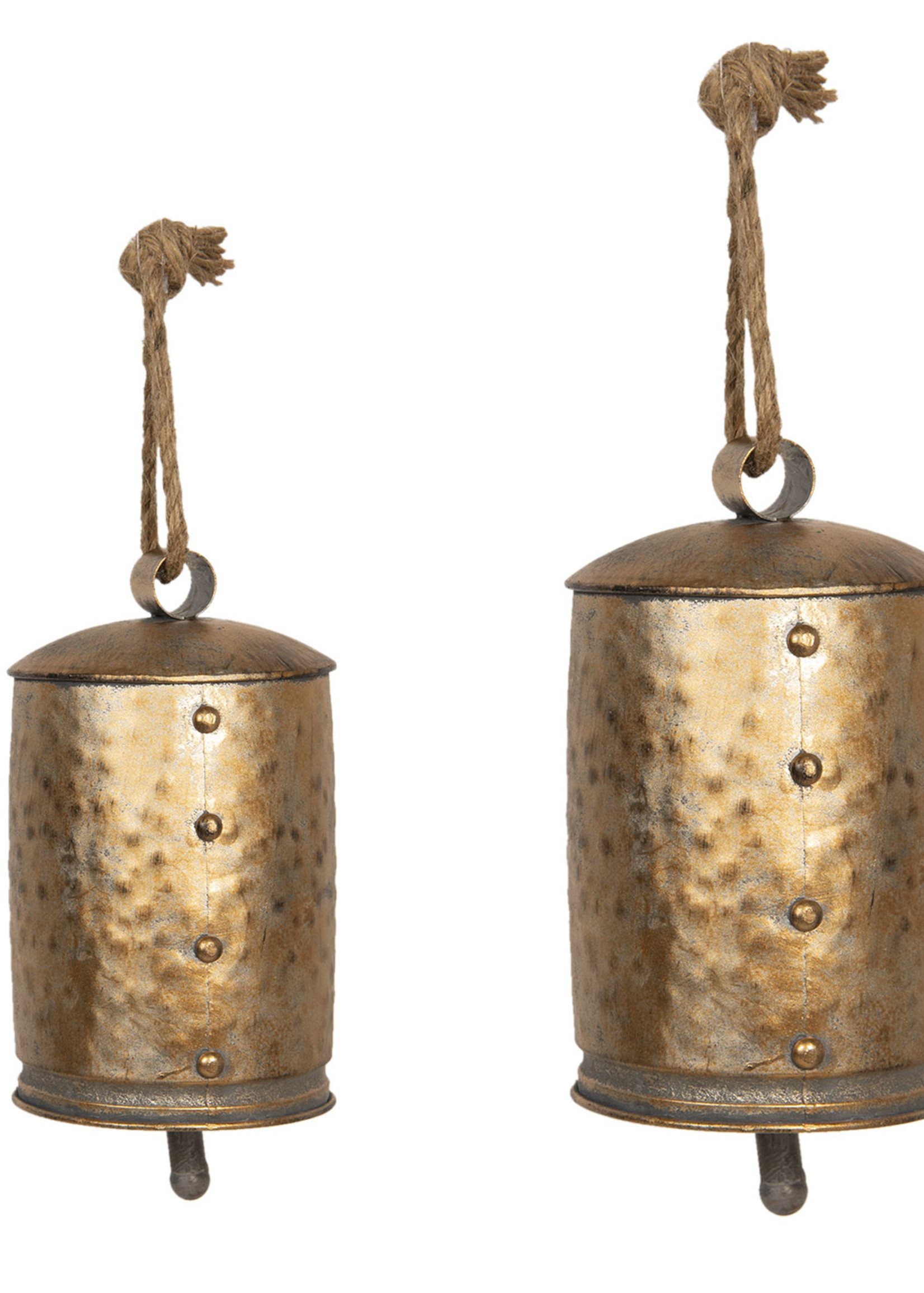 Clayre & Eef Décoration cloche (2) Ø 14*23 / Ø 11*18 cm 6Y4182