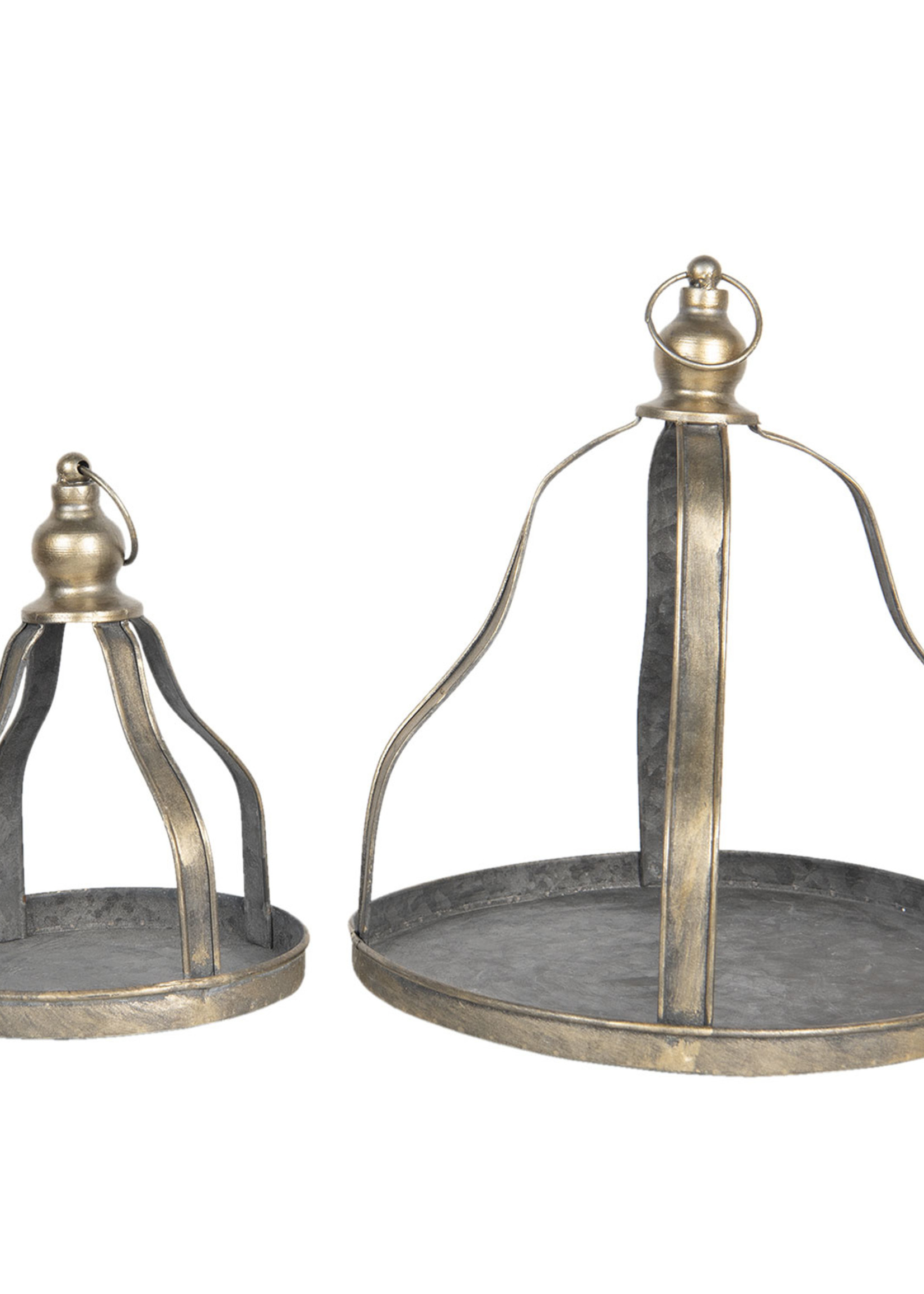 Clayre & Eef Assiette décoratif (2) Ø 29*31 / Ø 18*24 cm 6Y4183