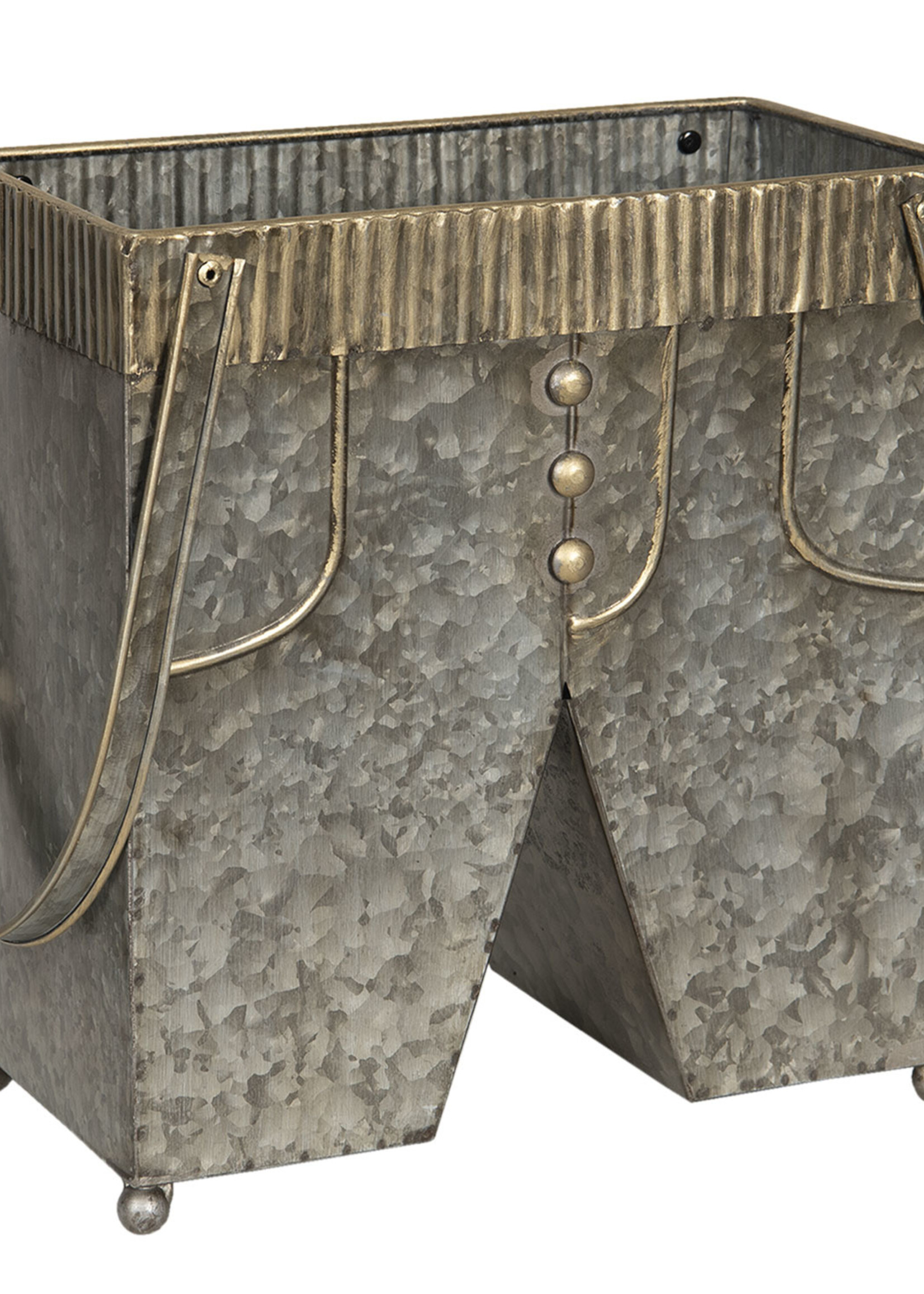 Clayre & Eef Porte-plantes pantalon (2) 28*15*30/50 / 23*12*24/43 cm 6Y4184