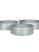 Clayre & Eef Porte plantes set (3) Ø 39*15 / Ø 35*14 / Ø 31*13 cm 6Y4187