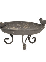 Clayre & Eef Décoration assiette oiseaux 20*16*9 cm 6Y4195