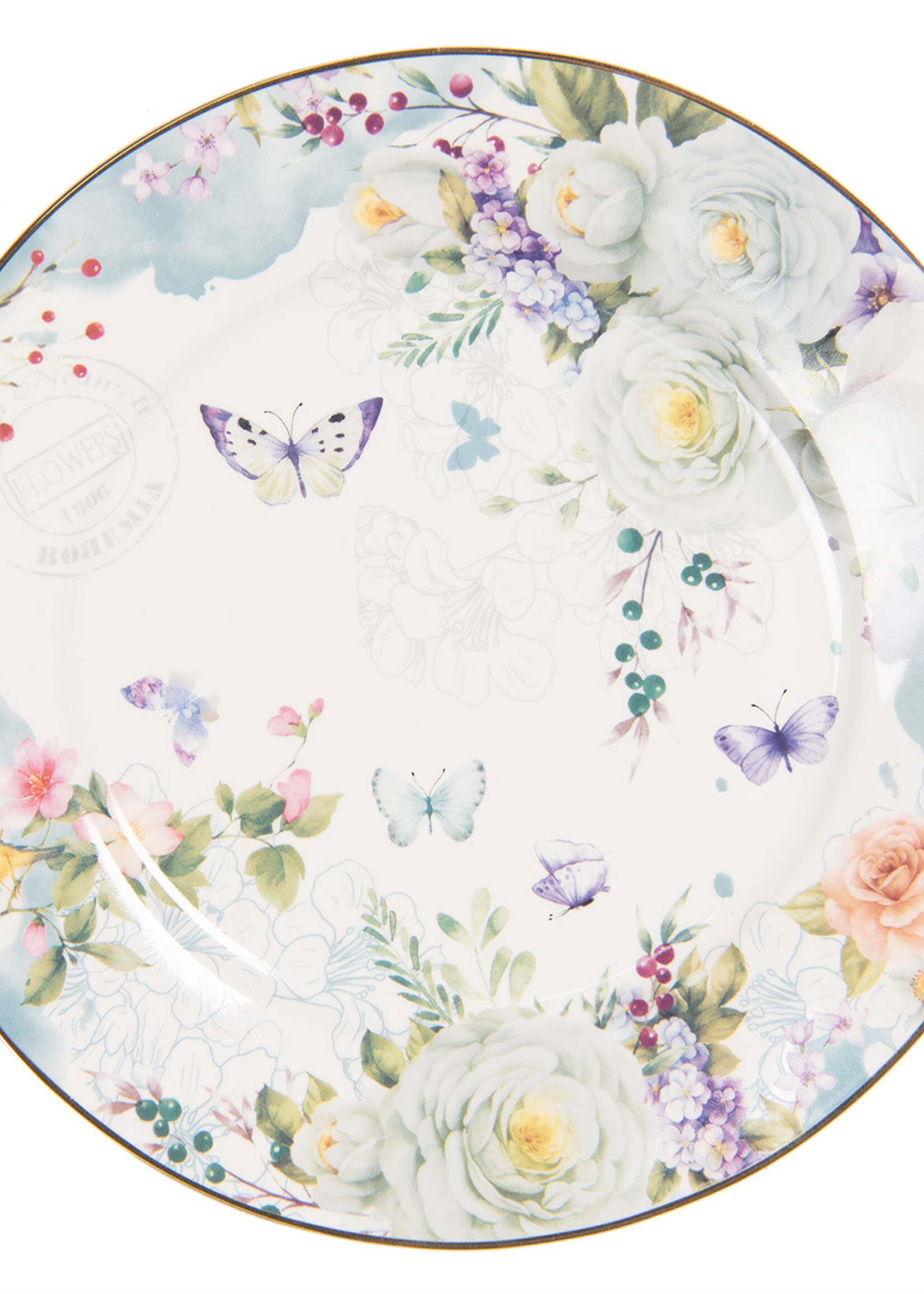 Clayre & Eef Klein bord Ø 19*2 cm BUTDP