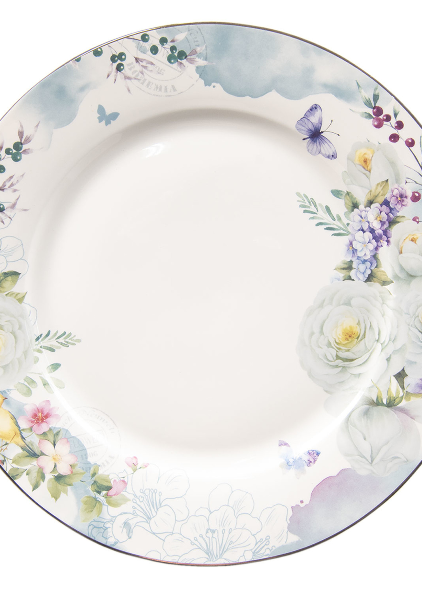 Clayre & Eef Grande assiette Ø 26*2 cm BUTFP