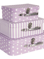 Clayre & Eef Decoratie koffer (3) 30*21*9/25*18*9/20*16*8 cm CC60022