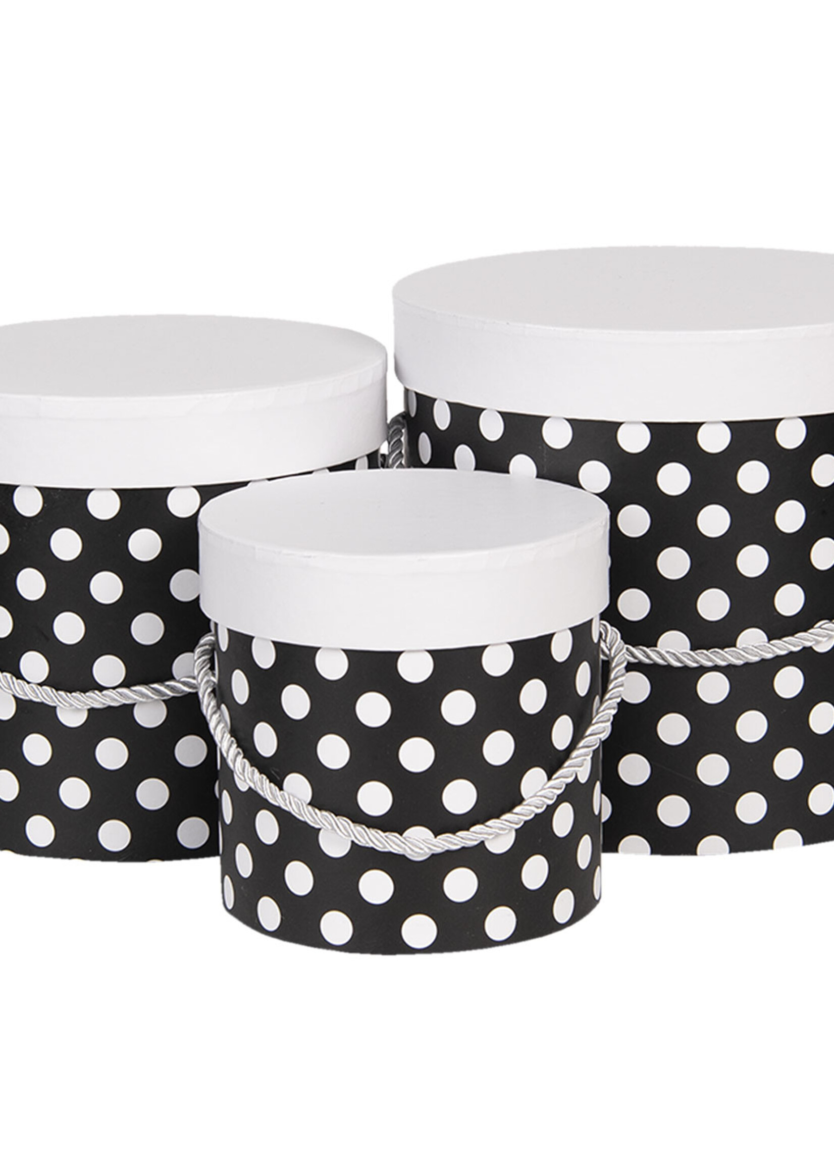 Clayre & Eef Hoedendoos (3) Ø 19*17 cm /Ø 16*15 cm /Ø 12*12 cm CC60028Z